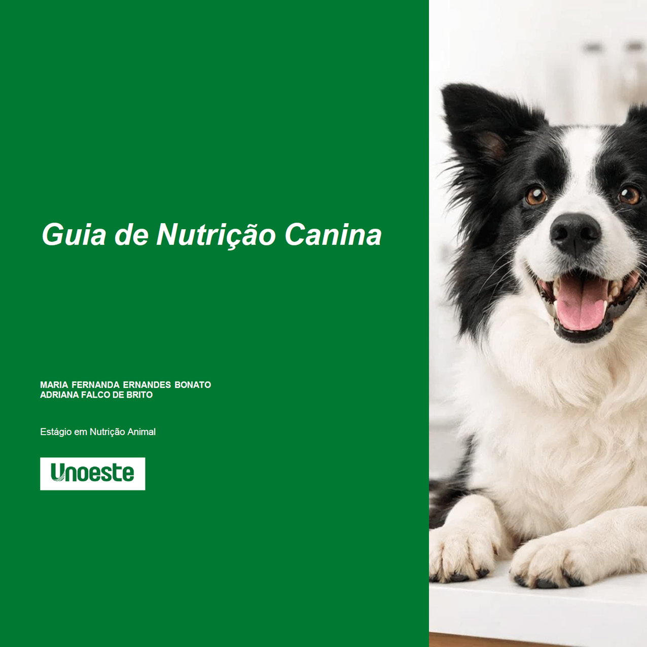 Capa do e-book: Guia de Nutrição Canina